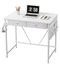 MAIHAIL 31.5 inch Desk with Drawers, white